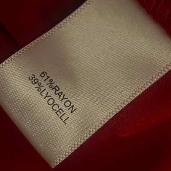 NWOT Christian Lacroix Red Wide Leg Pants XS - Picture 5 of 5